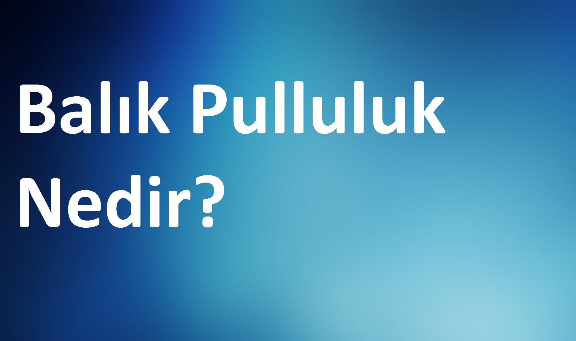 balık pulluluk